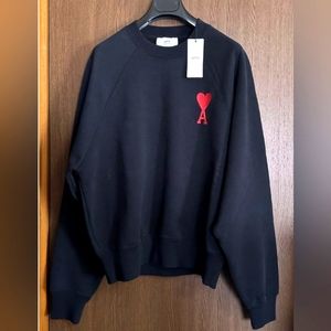 Ami Paris Net Logo Embroidery Sweat Shirt.